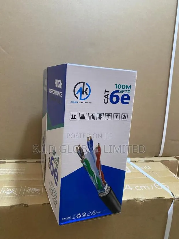 High Speed Internet % CCTV Cable -AK Cat6 Gold - 4-Pair UTP · Photo 1