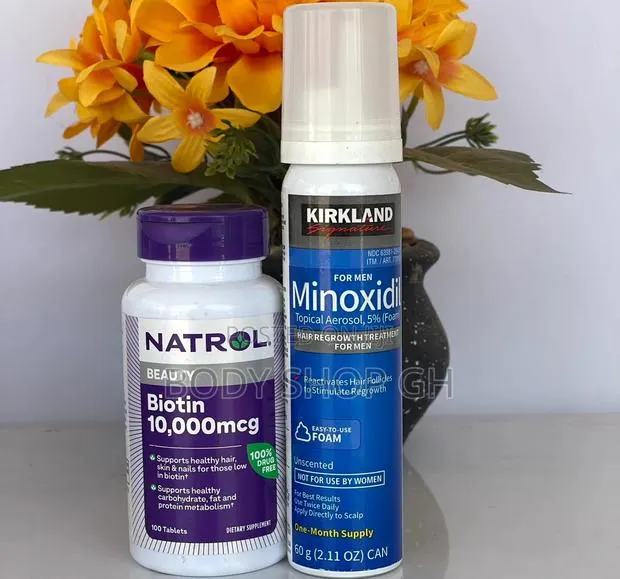 Kirkland Foam + Natrol Biotin Combo Pack for Hair and Beard Growth · Photo 1