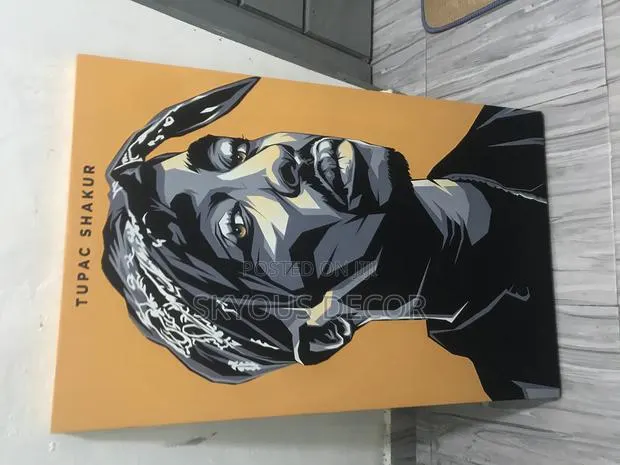 Wall Art Decor Primal Canvas Tupac Art · Photo 1