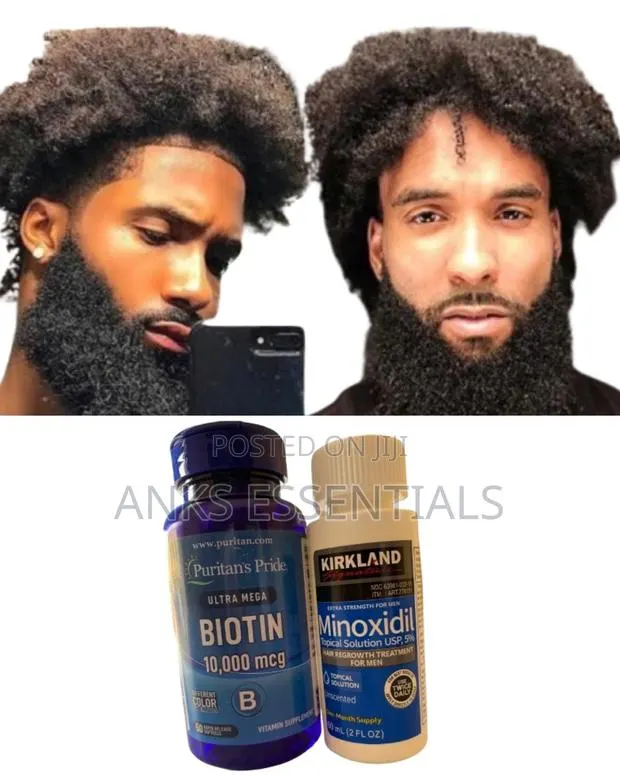 Hair Growth Combo – Kirkland Foam + Biotin + Derma Roller · Photo 1