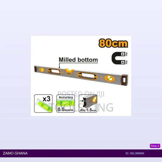 Spirit Level With Powerful - Hsl38080m · Photo 1