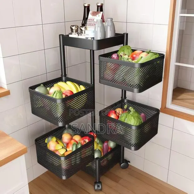 Rotating Kitchen Storage Rack · Photo 1