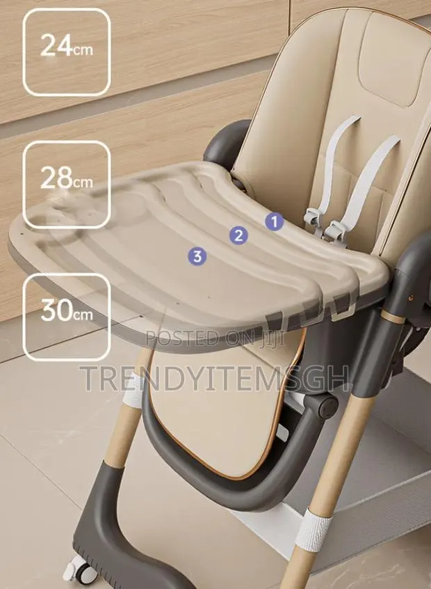 3-in-1 Baby High Chair, Recliner Pram - Adjustable Feeding Chair · Photo 3