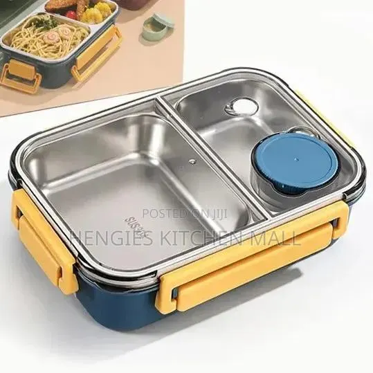 Bento Stainless Steel Lunch Box (Double Compartment) · Photo 1