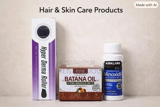 Kirkland Minoxidil+Derma Roller+Batana Cream(Fast Results) · Photo 1