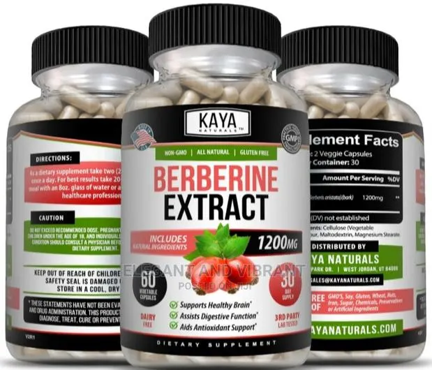 Berberine HCL 1200mg,Healthy Cholesterol, Anti-Inflammatory · Photo 1