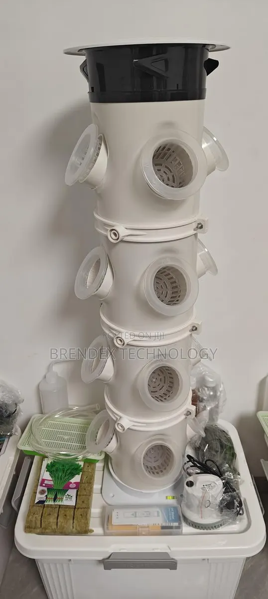 All-in-One Smart Hydroponic Towers for Vertical Farming - 16 Pot Model · Photo 1