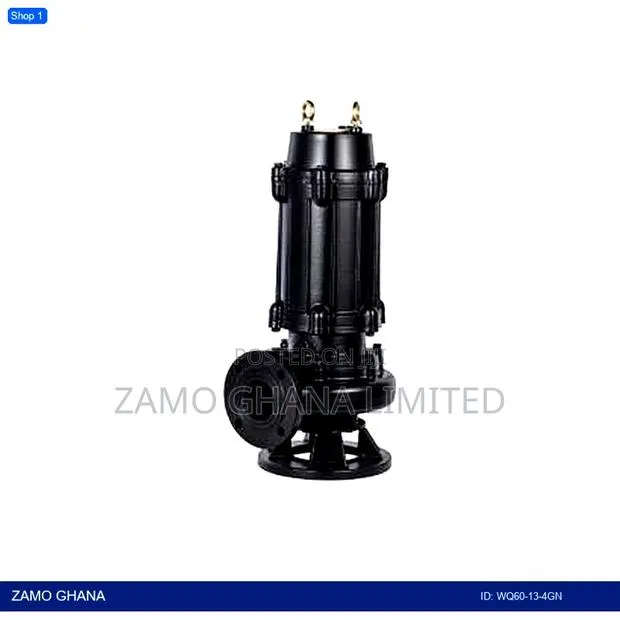 5.5hp Sewage Water Pump Cast Iron Body Black 4000w 380v - Wq60-13-4gn · Photo 1
