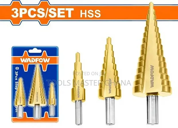 3 PCS Step Drill Bit Set # Wjd3401 · Photo 1