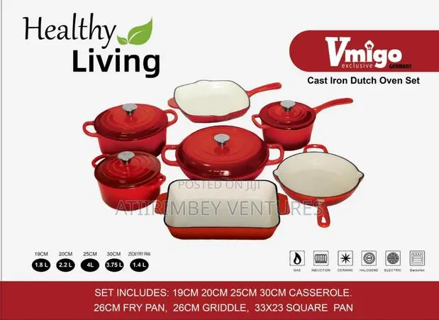 Vmigo Cast Iron Oven Set