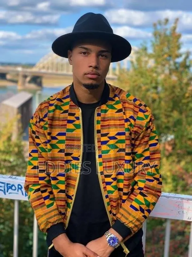 Original Ankara Men Bomber Jacket · Photo 1