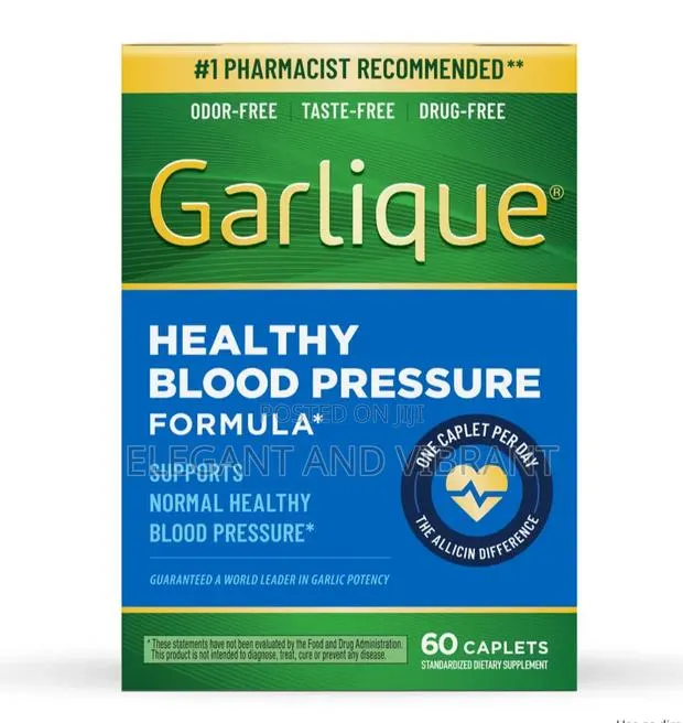 Garlique Garlic Extract Supplement, Healthy Blood Pressure Formula, · Photo 1