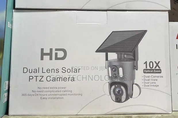 Solar 4g Camera Dual Lens Solar PTZ Camera 10x Optical Zoom · Photo 1