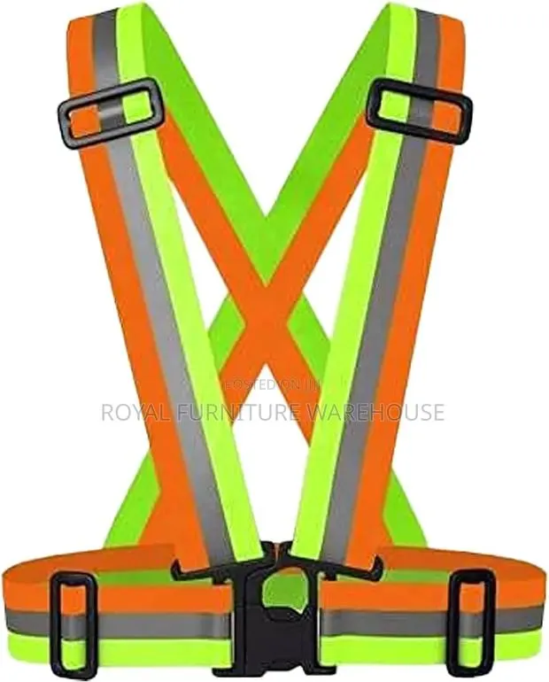 Elastic Straps (High-visibility Tricolor Reflective Safety Cross Belt) · Photo 1