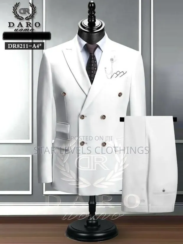 White Double Breasted Suits Available in All Sizes (Daro) · Photo 1
