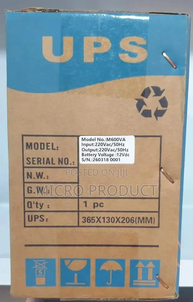 Automatic Buckup 600VA UPS