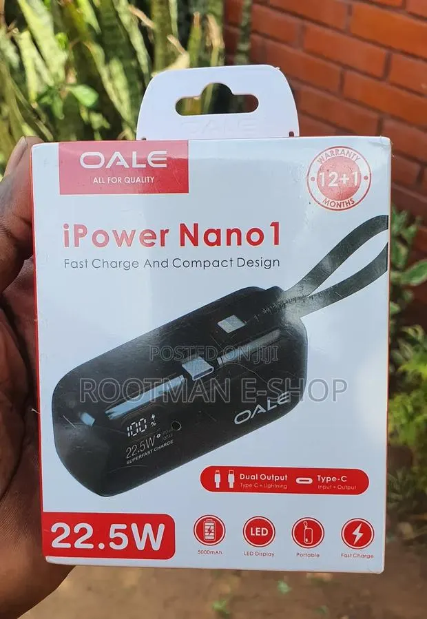 Nano 5000mah Portable Powerbank 22.5w Super Fast Charge · Photo 1