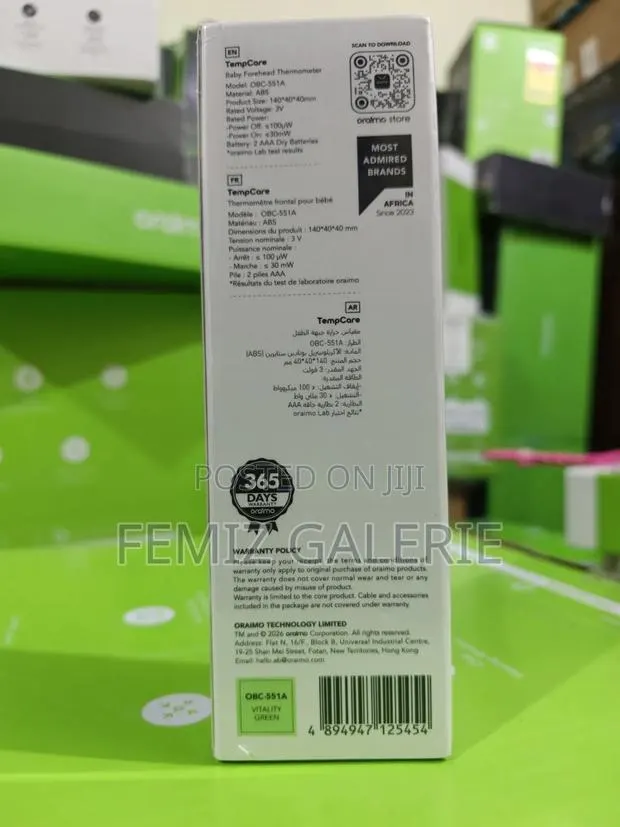 Oraimo TempEase Infrared Forehead Thermometer Dual Mode Body Object · Photo 3