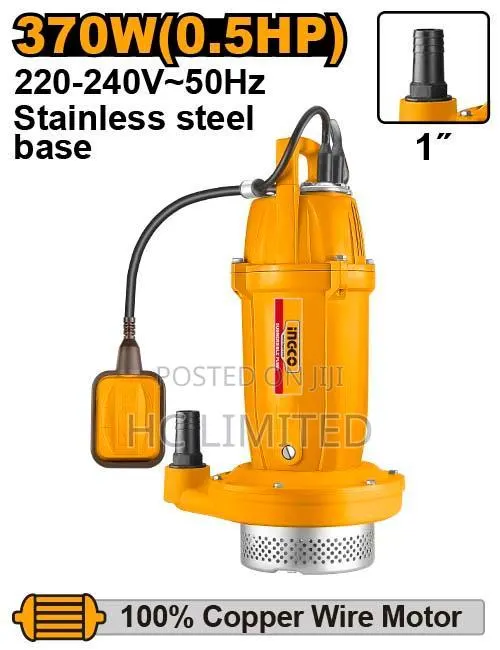 Ingco Submersible Pump - Spc37068 · Photo 1