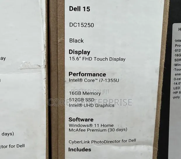 New Laptop Dell 16GB Intel Core i7 SSD 512GB · Photo 1