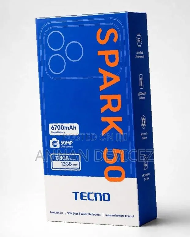New Tecno Spark 50 128 GB Black · Photo 1