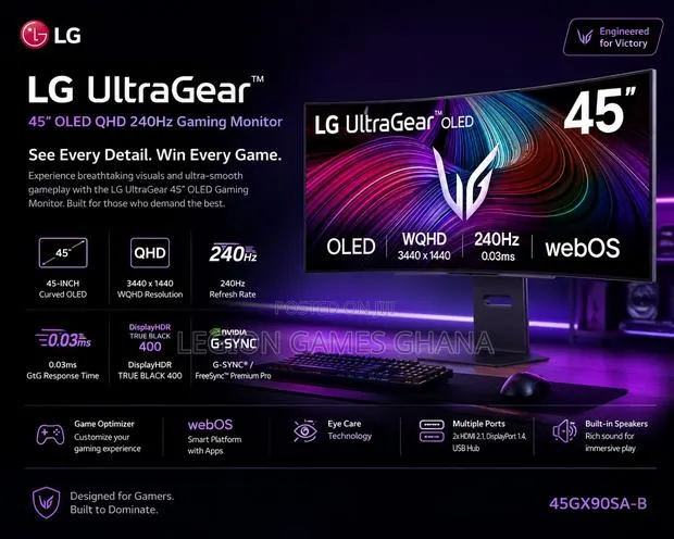 Lg Ultragear 45” Oled Smart Gaming Monitor · Photo 1