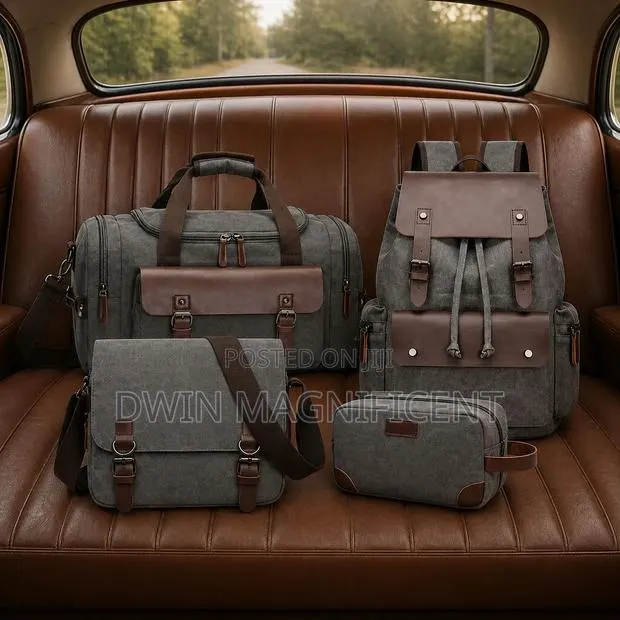 4 Set Bags ( Duffel, Backpack, Messenger Bag,Pouch) · Photo 1