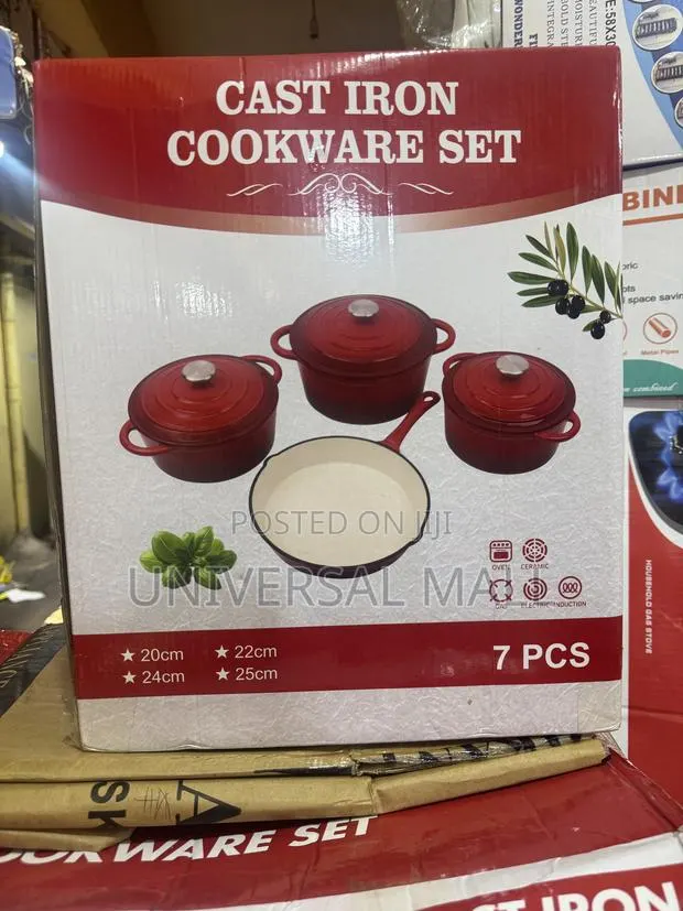 7pcs Cast Iron Cookware Set · Photo 1