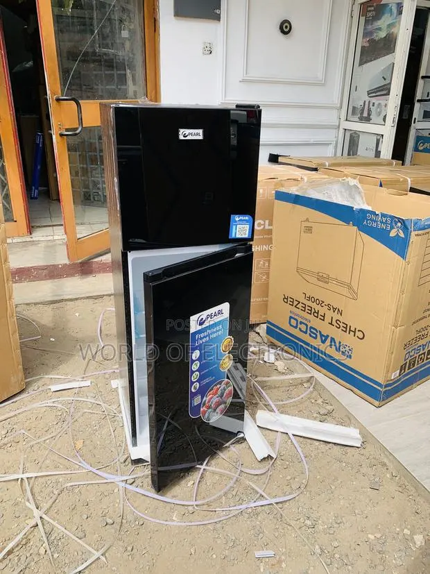 Shop the New Pearl 138L Double Door Refrigerator - PF-217T-2B · Photo 1