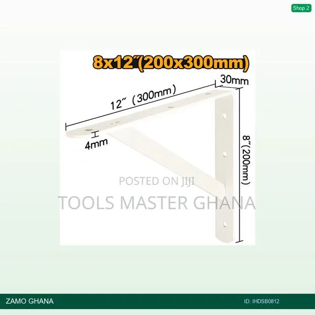 Heavy Duty Shelf Brackets - Ihdsb0812 · Photo 1