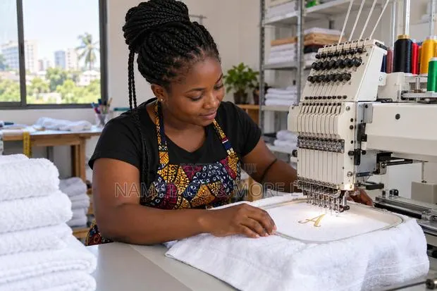 Personalized Towel Embroidery | Names Initials in Accra · Photo 1
