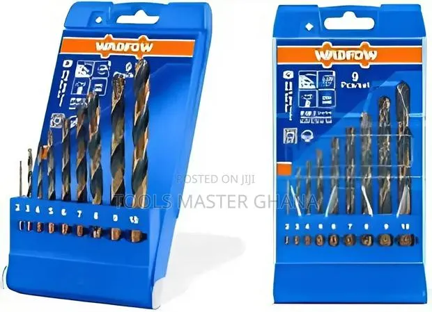 9 PCS HSS Twist Drill Bits Set # Wtd6b02 · Photo 1