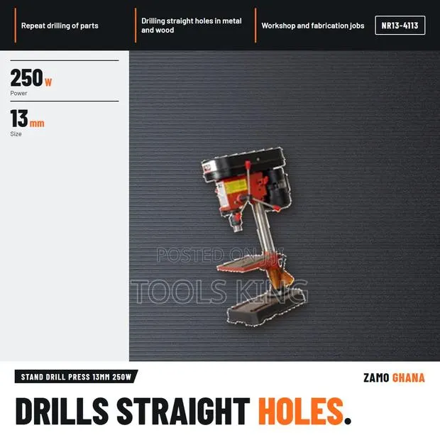 Stand Drill Press 13Mm 250W - NR13-4113 · Photo 1
