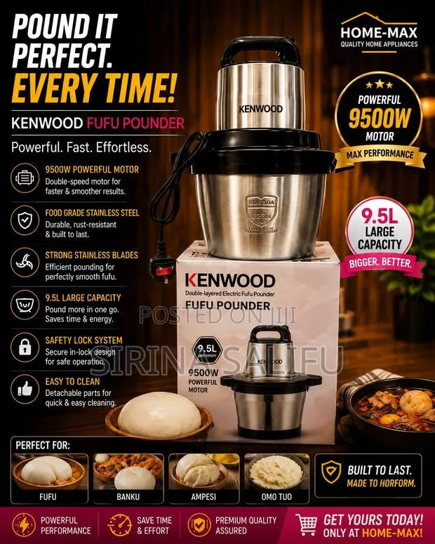 Original Kenwood Kw-888 Fufu Pounder · Photo 1