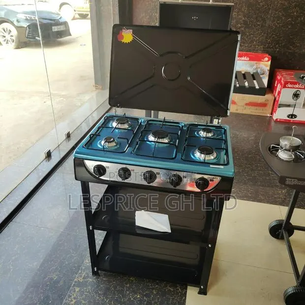 Wednesday Special Promo on Our Compact 5 Burner Gas Stove With Shelf · Photo 1