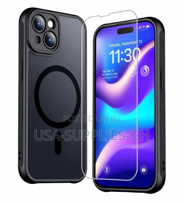 iPhone 15 Plus Phone Case Tempered Glass Screen Protector From Usa · Photo 1