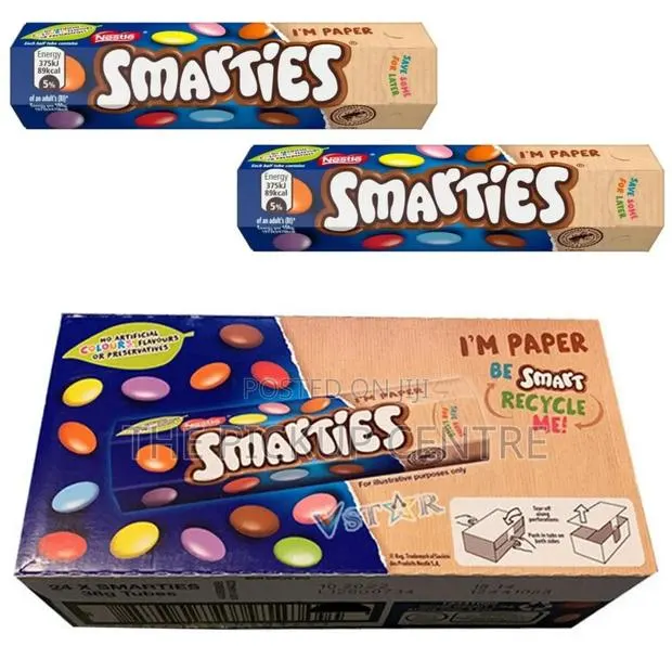 Smarties Milk Chocolate Tube 24pcs 38g · Photo 1