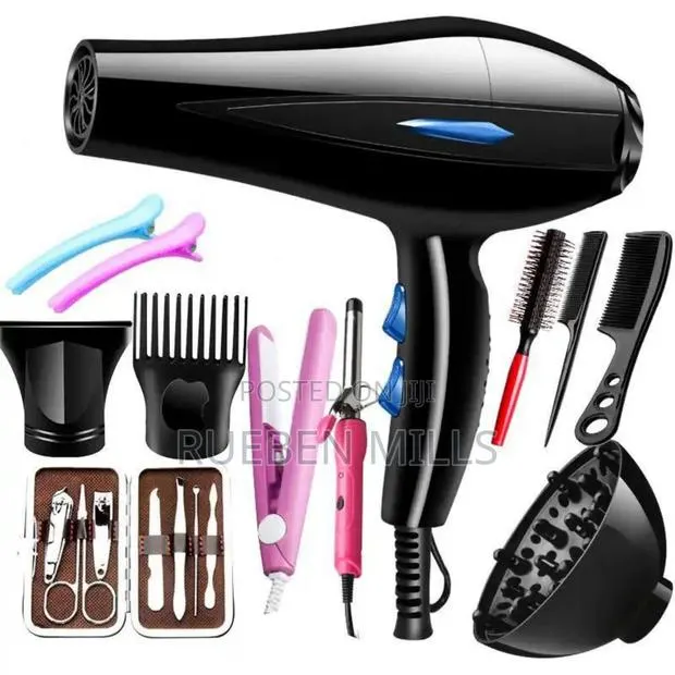 Kf BST 12 in 1 Hair Dryer Set With Straightener and Curler · Photo 1
