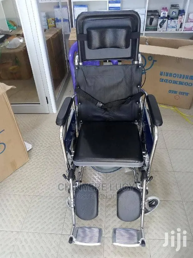 Long Back Commode Wheelchair, (Abs Commode) · Photo 1