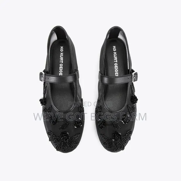 Original KG Kurt Geiger Nancy Black Mary Jane Flats · Photo 1