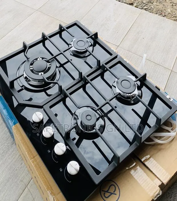 Super Original Midea 60cm 4 Burner Gas Hob| Black Glass [60GJ084] · Photo 1