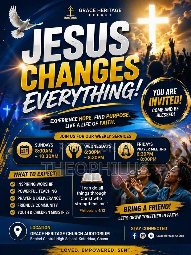 Church Service Poster · Photo 1