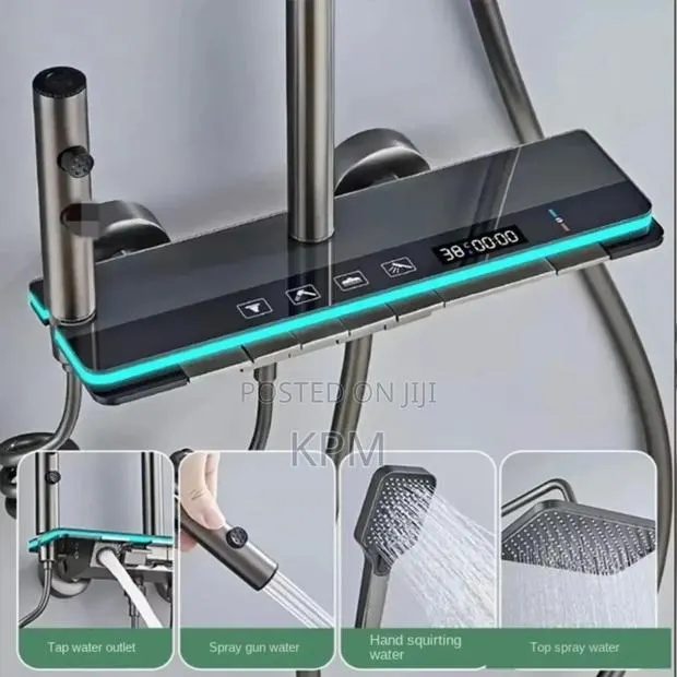 7th Generation Smart Digital Flat Panel Piano Shower Complete Set · Photo 1