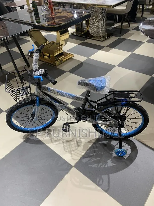 Kids' Bicycle With Basket Training Wheels · Photo 1