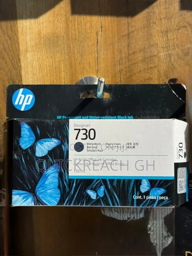 HP 730 Original Ink Matte Black 130ml · Photo 1