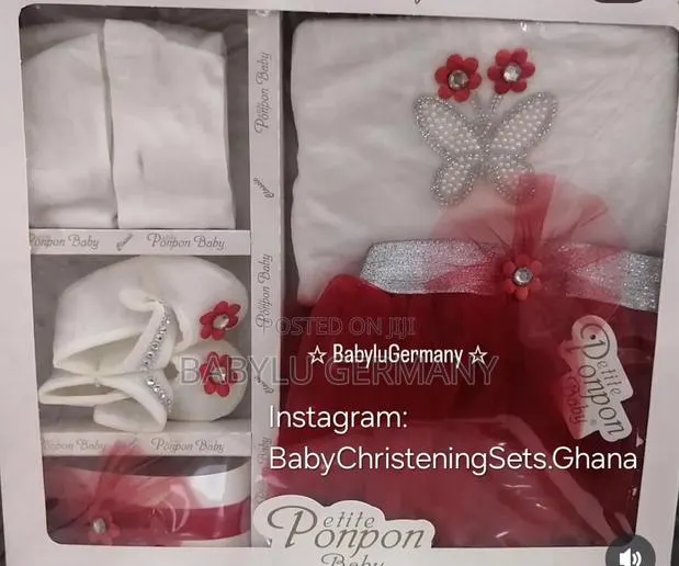 Turkey Imported White and Red Newborn to 6 Months Baby Tutu Set · Photo 1