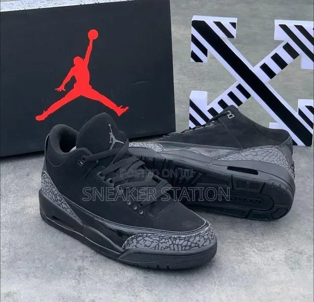 Air Jordan Retro 3 Black Cat · Photo 1
