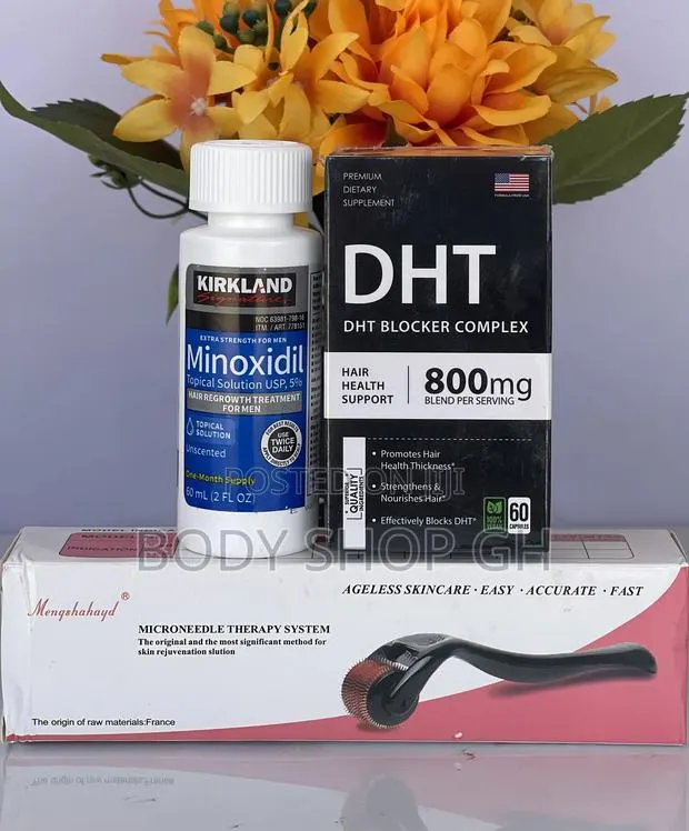 Hairline Regrowth Pack - Kirkland Minoxidil + DHT Blocker · Photo 1