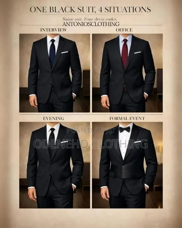 Turkey Two Pieces Black Suit for Men · Photo 1