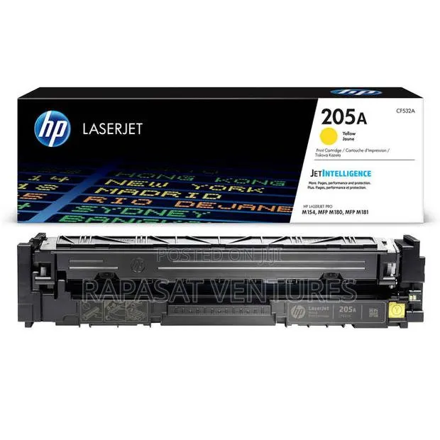 HP 205A Yellow Original Laserjet Toner Cartridge (CF532A) · Photo 1